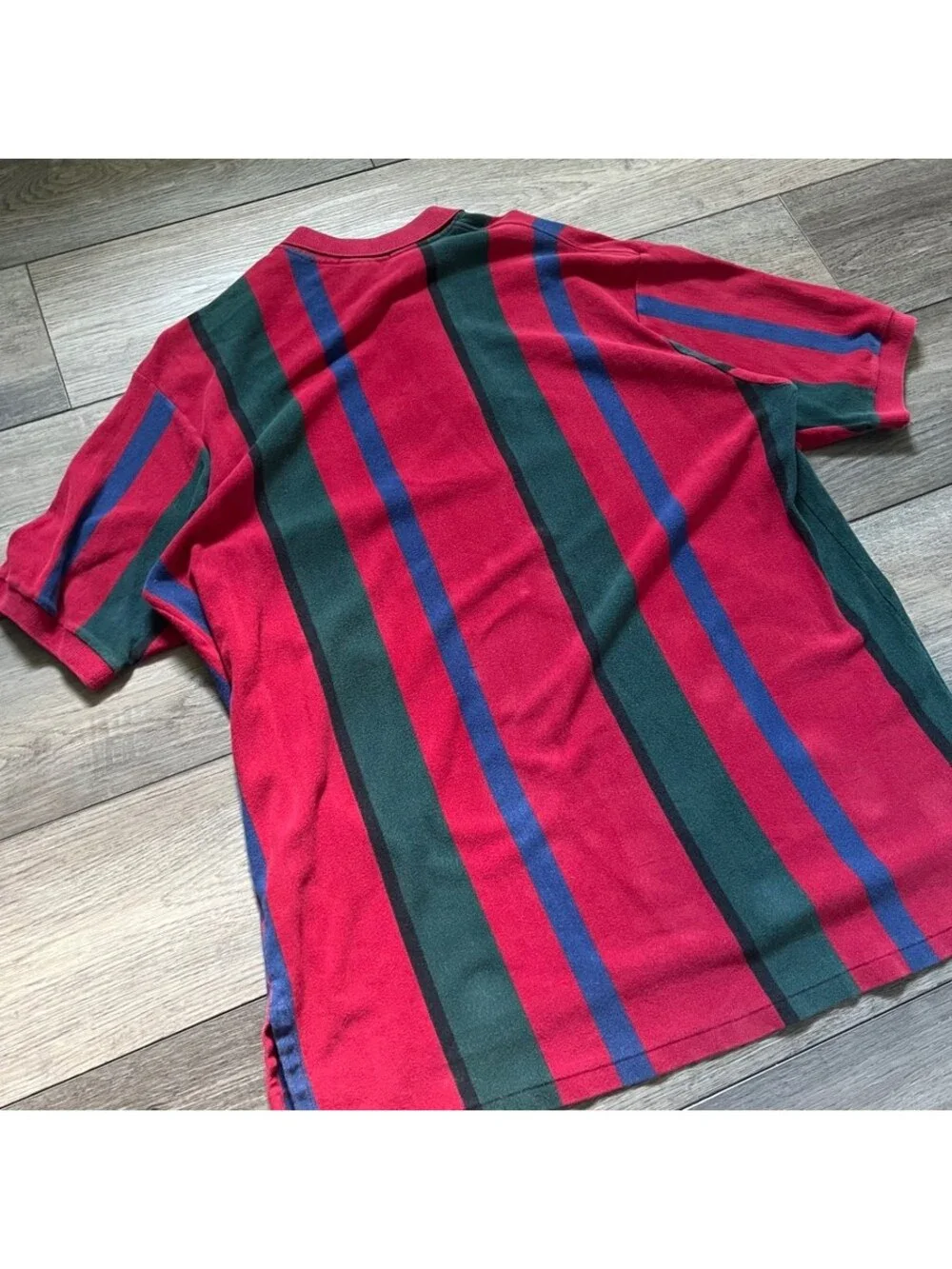 Vintage Polo Ralph Lauren Men's XL Polo Striped Short Sleeve Shirt Color Block